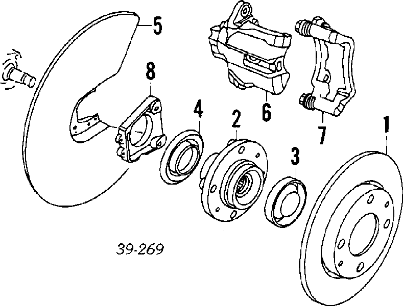 Cubo de rueda trasero 370158 Peugeot/Citroen