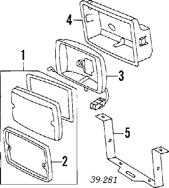 Faro antiniebla izquierdo / derecho para Peugeot 309 (3C, 3A)
