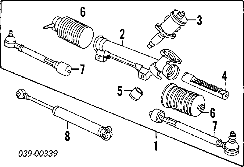 Fuelle de dirección para Peugeot 505 (551A)