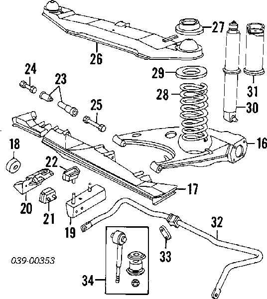 520568 Peugeot/Citroen amortiguador trasero