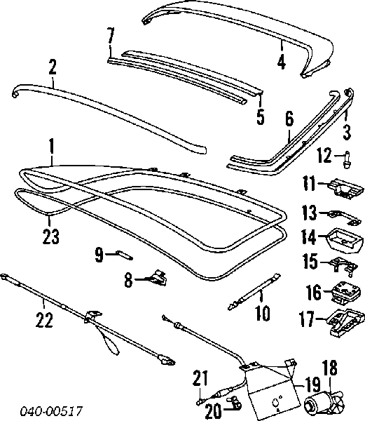 94451234900 Porsche amortiguador de maletero