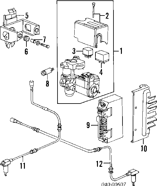 92860640401 Porsche sensor abs delantero