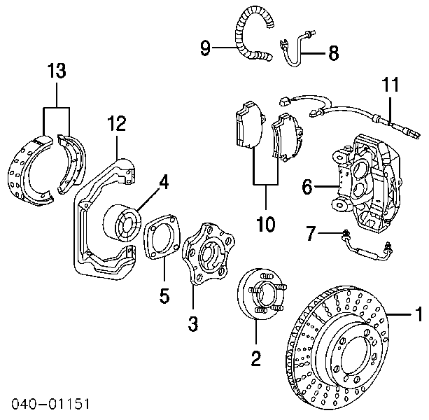 BG9225C Delphi disco de freno trasero