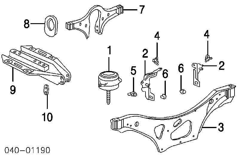Comprar 99337504906 Porsche Soporte izquierdo del motor