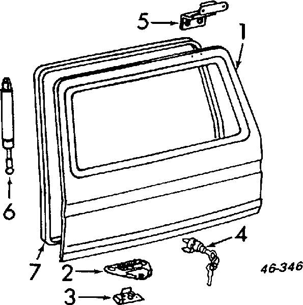 255829193 VAG junta de puerta delantera izquierda (en carrocería)