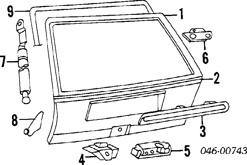 Cilindro de cerradura de maletero para Volkswagen Passat (B2, 32B)