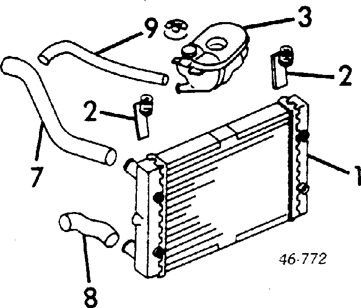 Tubería de radiador, tuberia flexible calefacción, inferior 191121109E VAG