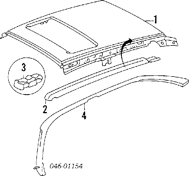 Techo de coche para Volkswagen Passat (B3, B4, 3A5, 351)