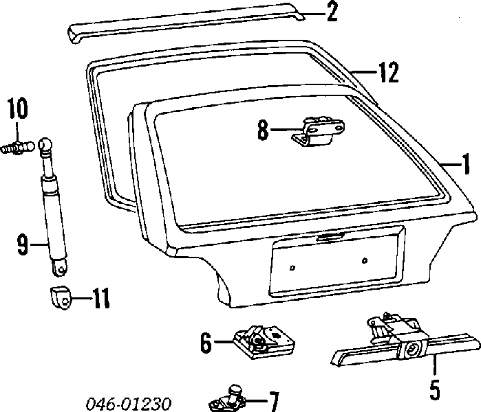 Puerta Trasera de maletero (3/5a Puerta Trasera) para Volkswagen Golf (19E)