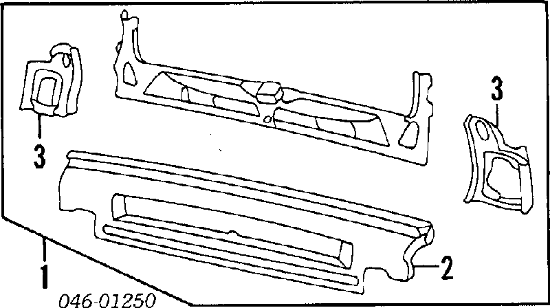 357813305 VAG panel del maletero trasero