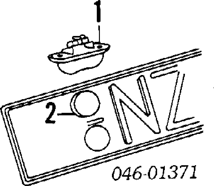 481943021A VAG Luz de matricula
