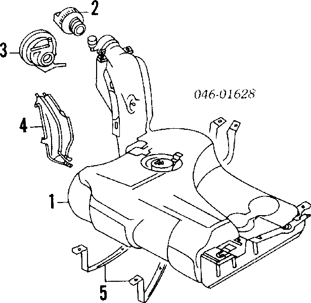 Indicador de nivel de combustible para Volkswagen Passat (B3, B4, 3A5, 351)