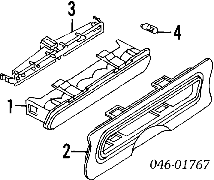 Luz central de freno para Volkswagen Golf III 1E7