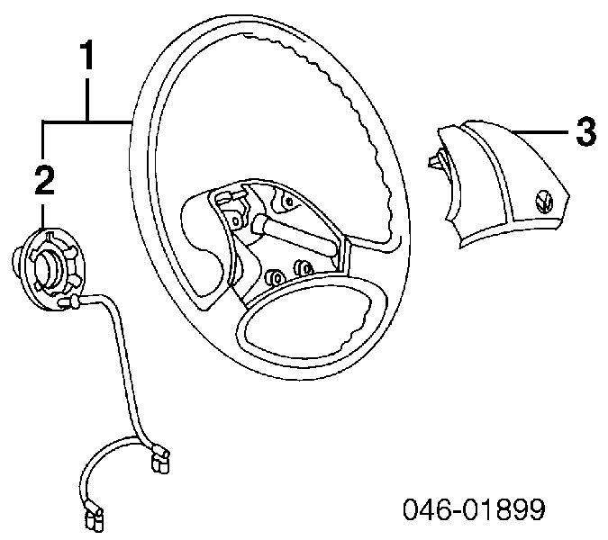 59093 AIC anillo airbag del volante