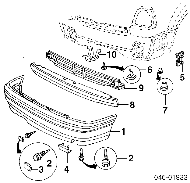 1HM807417HGRU VAG parachoques trasero