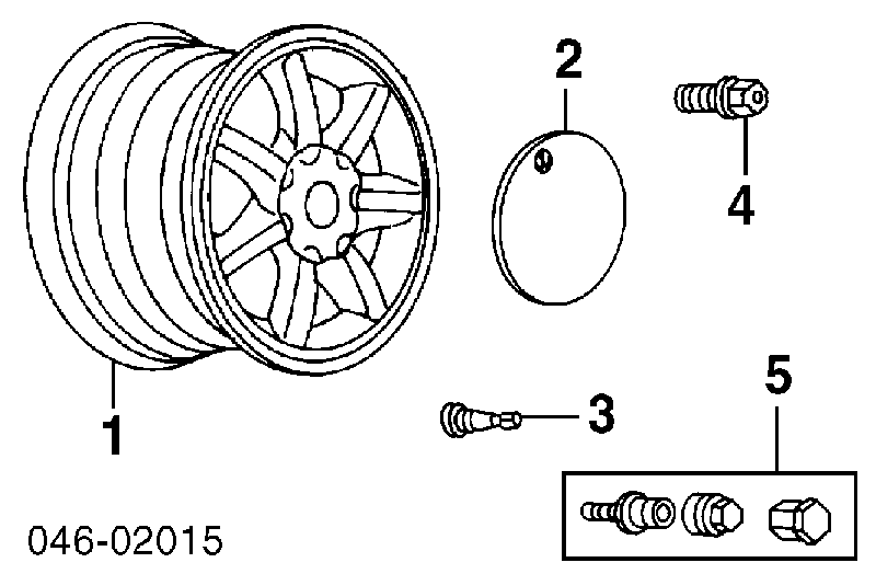 1H0601149KV7L VAG tapacubo rueda