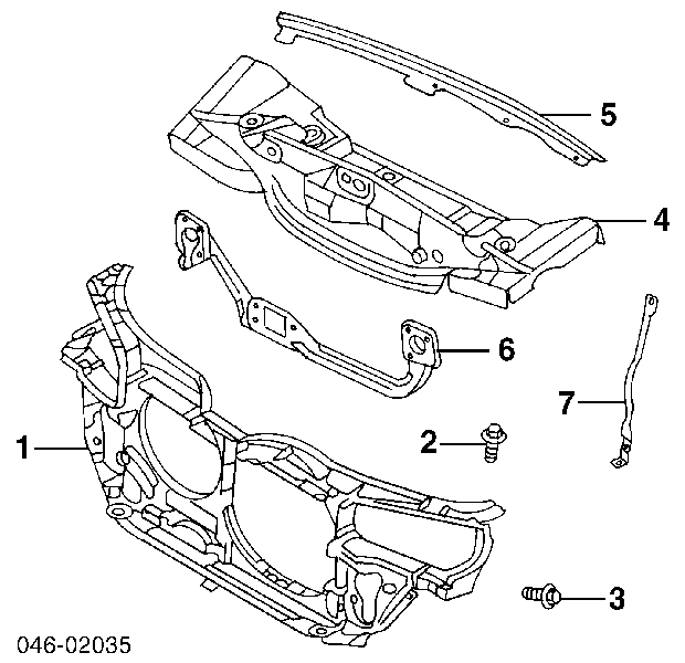 Revestimiento frontal inferior para Audi A4 (8D2)