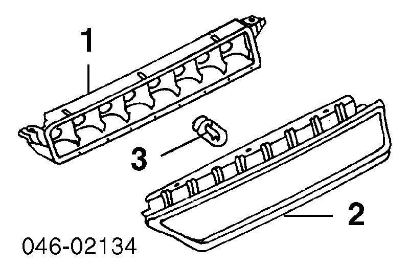 3B9945121A VAG lampara de luz de freno adicional