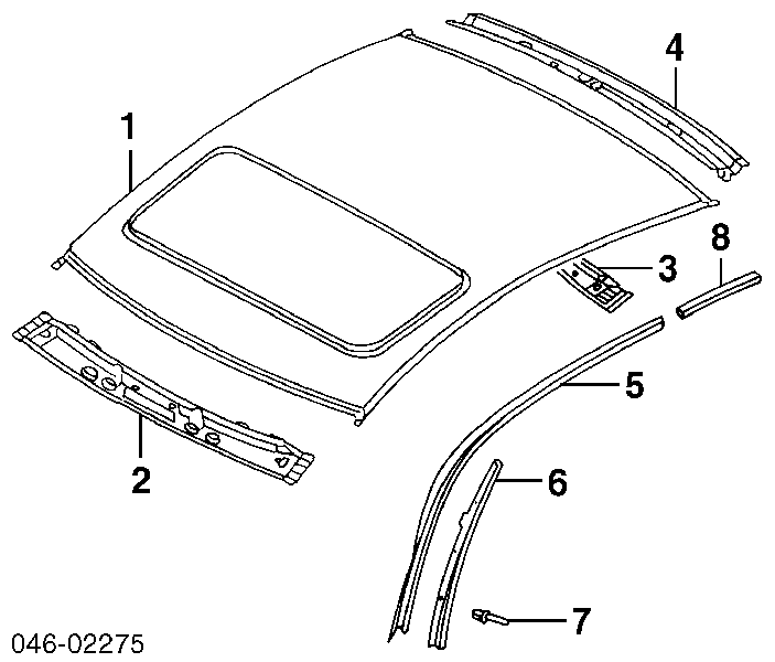 Techo de coche Volkswagen Golf 4 (1J5)