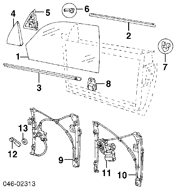 851412 VALEO mecanismo de elevalunas, puerta delantera izquierda