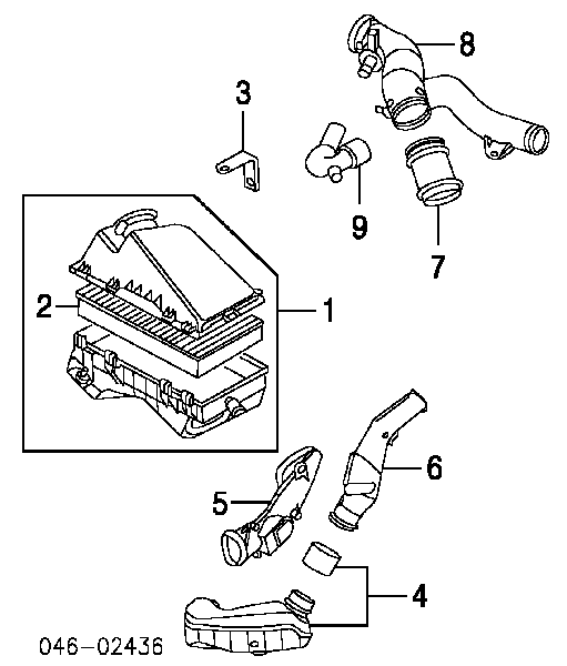 Caja del filtro de aire para Volkswagen Beetle (9C)