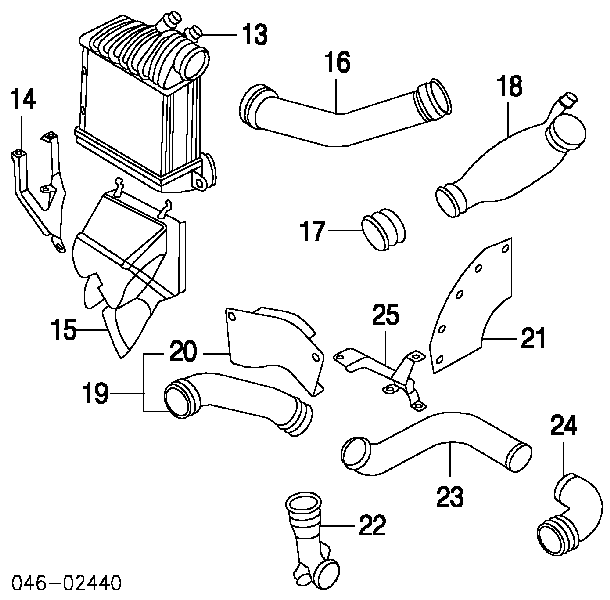 Tubo flexible de aire de sobrealimentación, de turbina 522822 Triclo