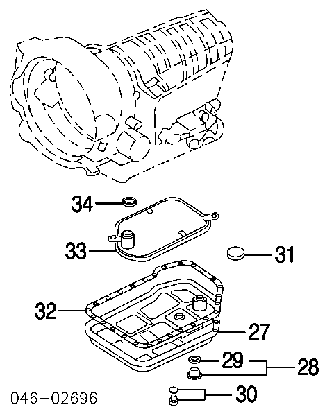 Junta, tornillo obturador caja de cambios para Audi A8 (4E2, 4E8)