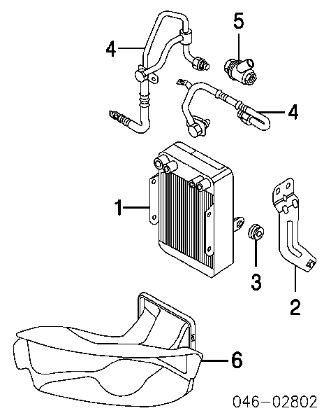 Radiador Enfriador De La Transmision/Caja De Cambios para Audi A8 (4D2, 4D8)