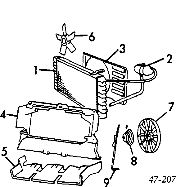 Radiador refrigeración del motor 8603897 Volvo