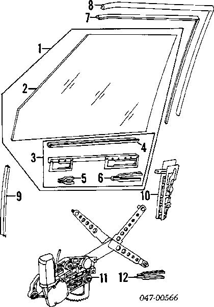 9126233 Volvo mecanismo de elevalunas, puerta delantera izquierda