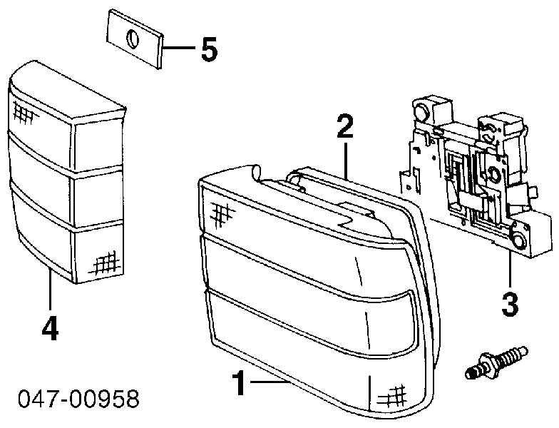 6817985 Volvo piloto posterior interior derecho