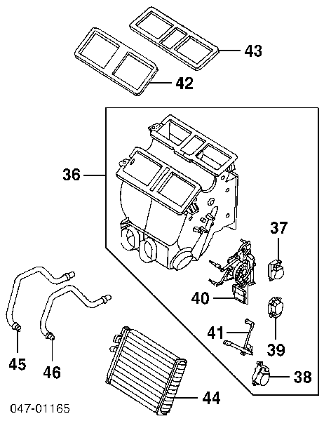 91715037 Volvo radiador de calefacción