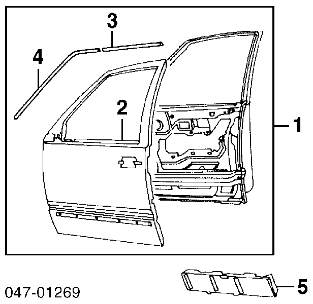 Puerta delantera izquierda 9152413 Volvo