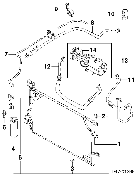 86833605 Volvo condensador aire acondicionado