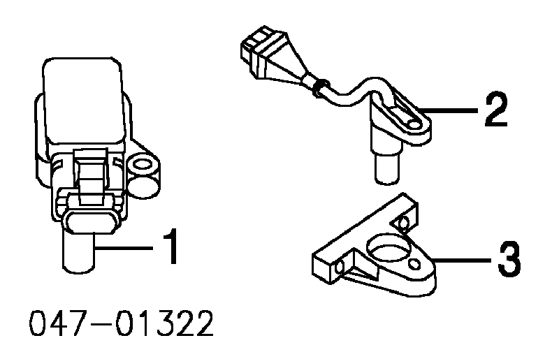 Sensor de posición del cigüeñal 1275599 Volvo