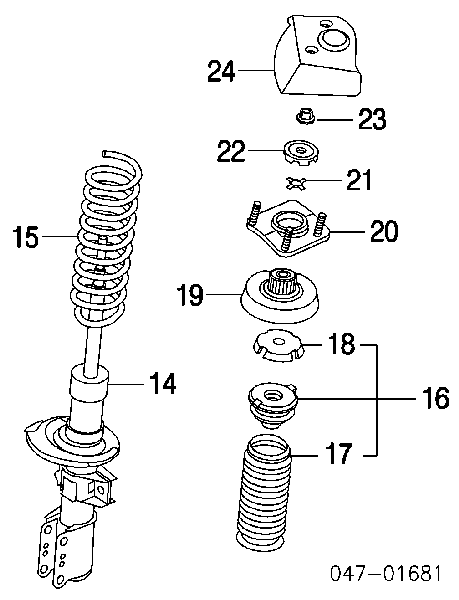 86672532 Volvo amortiguador delantero