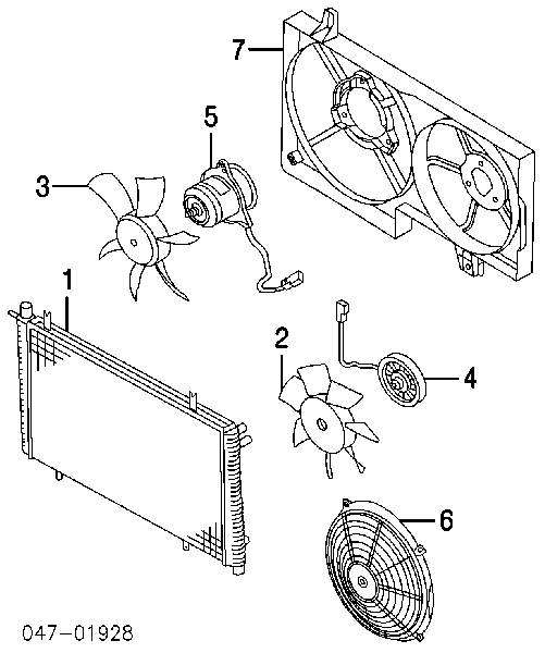 Difusor de radiador, ventilador de refrigeración, condensador del aire acondicionado, completo con motor y rodete 30623066 Volvo