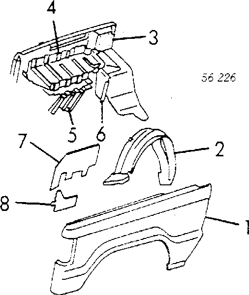 Guardabarros delantero izquierdo 396901 Polcar