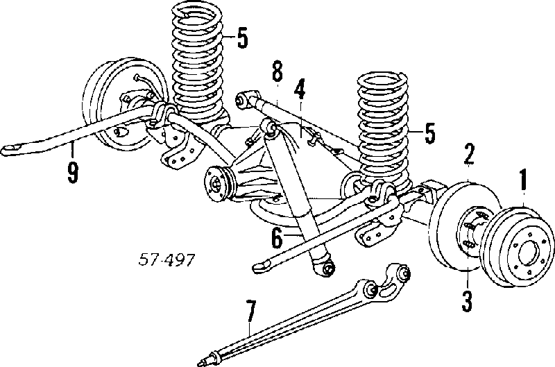 Árbol de transmisión trasero para Mitsubishi Pajero (L04G, L14G)