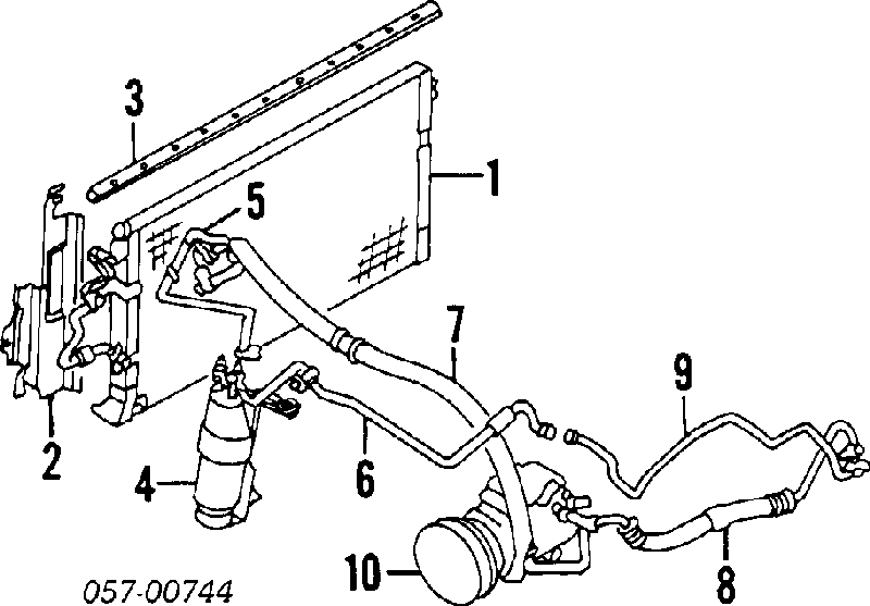 Tensor de correa poli V para Mitsubishi Space Wagon (N3W, N4W)