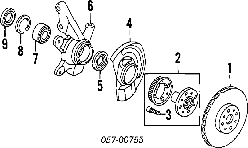 MB950569 Chrysler disco de freno delantero