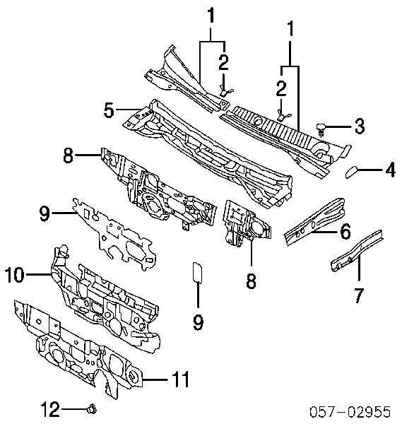 Rejilla De Entrada De Aire Interior para Mitsubishi Lancer (CSA)