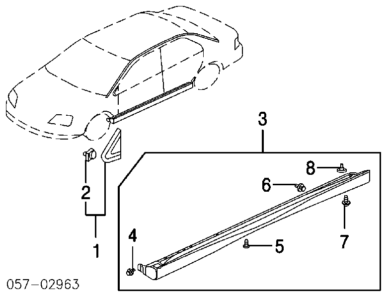 Revestimiento de la puerta delantera izquierda para Mitsubishi Lancer (CSA)