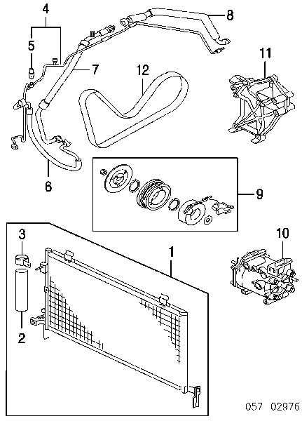 Presostato, aire acondicionado para Mitsubishi Lancer (CX_A)