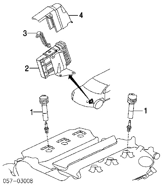 1832A070 Mitsubishi bobina de encendido