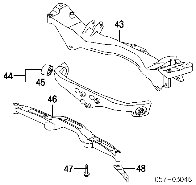 MMB809334 Mitsubishi silentblock,suspensión, cuerpo del eje trasero, trasero