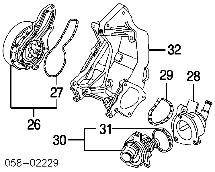 19200RBB003 Honda Bomba refrigerante coche