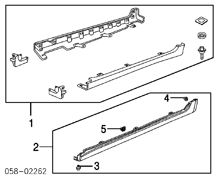 91503S2X003 Honda clip, tubuladura de sujeción, alféizar de la puerta