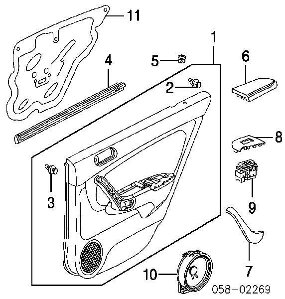 91560S5BE81 Honda clips fijación, revestimiento puerta