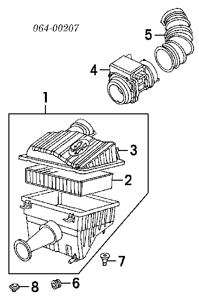 Casco de filtro de aire ESR3011 Land Rover